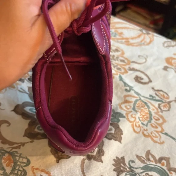 Coach Kirby Sateen Shoes - Plum - Picture 10 of 10